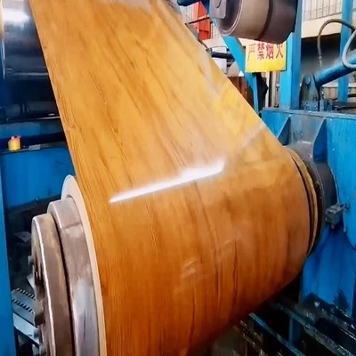 Galvalume 914mm ξύλινη προβερνικωμένη σιτάρι σπείρα χάλυβα για την κατασκευή των κρύων ενωμένων στενά λουρίδα σωλήνων