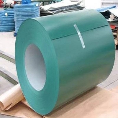 Το πράσινο χρώμα 0.4mm 0.5mm προβερνίκωσε Galvalume τη σπείρα πλήρες σκληρό SGCC χάλυβα για το υλικό κατασκευής σκεπής