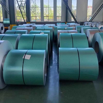 Μπλε κύλινδρο χάλυβα Galvalume 600 - 1500mm Az30 - Az150g/M2 12-30% Επιμήκυνση