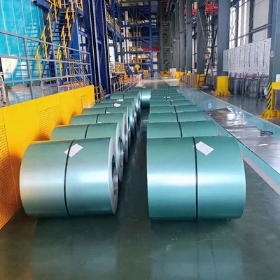 Μπλε κύλινδρο χάλυβα Galvalume 600 - 1500mm Az30 - Az150g/M2 12-30% Επιμήκυνση