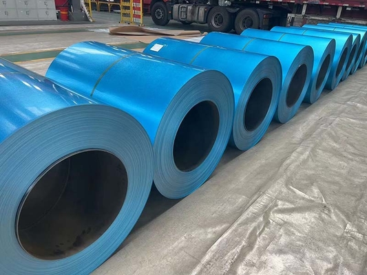 Μπλε SGLCC Galvalume Steel Coil με Anti fingerprint επεξεργασία για την οροφή