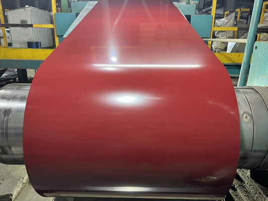 Διάμετρο 600-1250mm Ζινκ επίστρωση 40-275g PPGL ατσάλινη περιστροφή για δομικά υλικά