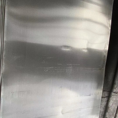 1.0mm πάχους γαλβανισμένο διακόσμηση φύλλο αλουμινίου πατέ τετραγωνικό αυλακωμένο τρύπα
