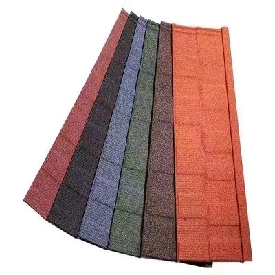 1340mm X 420mm Έγχρωμο Πέτρινο Πλακίδιο στέγης από χάλυβα / Φύλλα για Σπίτι