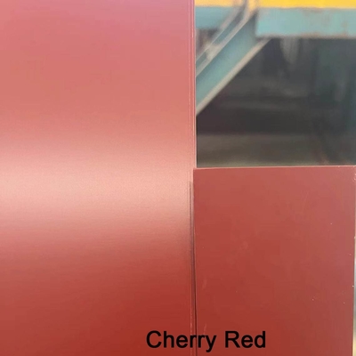 Προχρωματισμένο Galvalume Steel Coil, Akzo Nobel Paint, Cherry Red και Brown