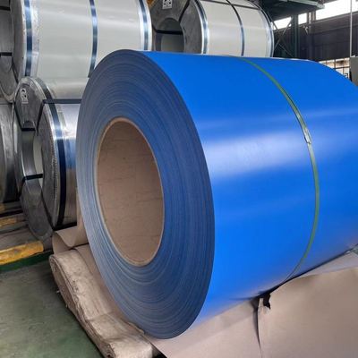 ASTM A755 Προχρωματισμένη περιστροφή από χάλυβα galvalume PVDF επικαλυμμένη για επένδυση οροφών